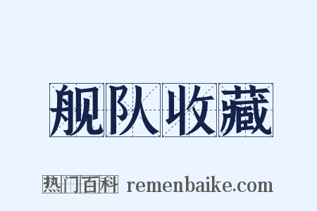 舰队收藏是什么意思的图片